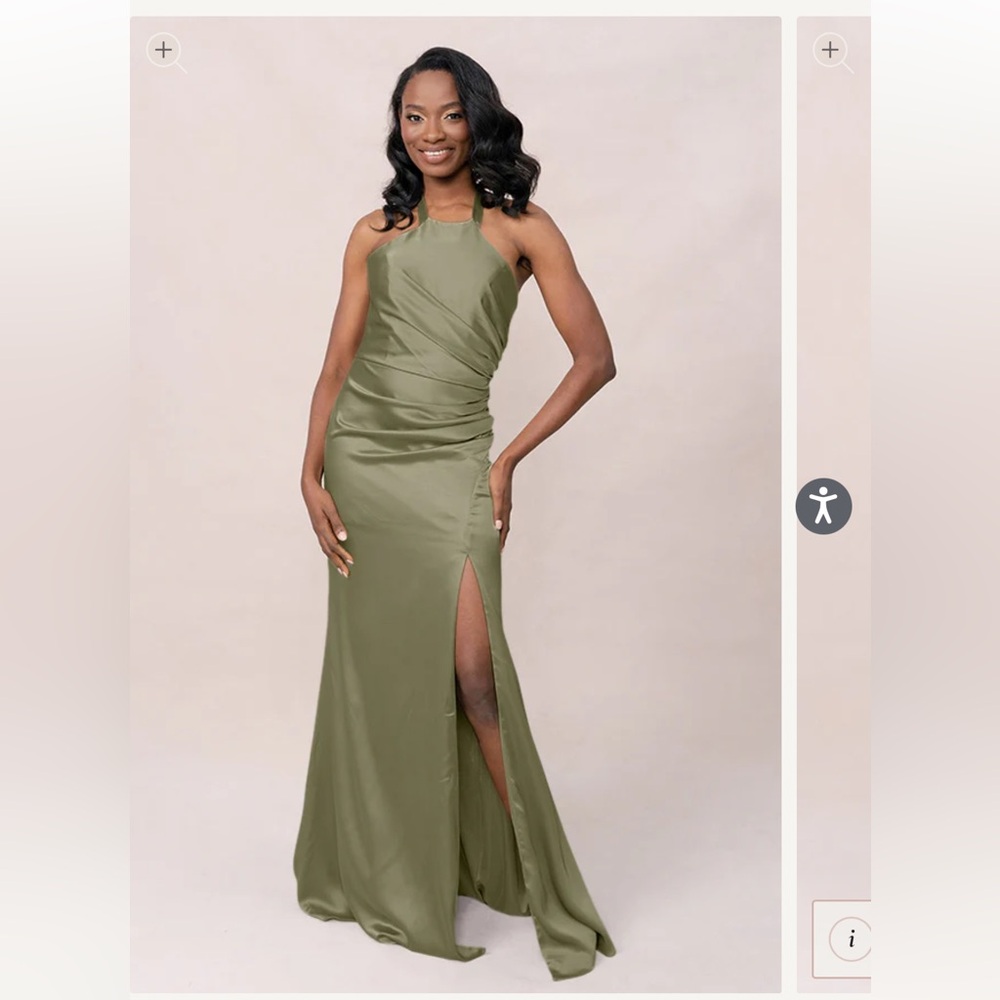 Elegant Moss Green Bridesmaid Dress